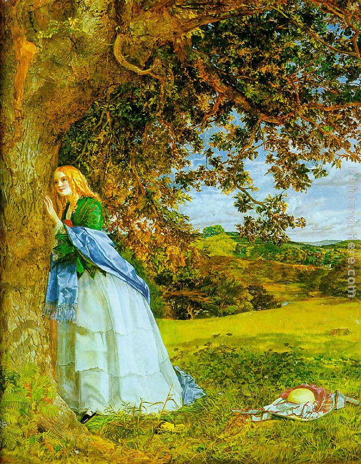 The Talking Oak painting - William Maw Egley The Talking Oak art painting